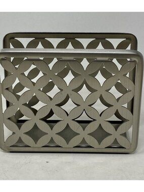 Umbra Basket Weave Napkin Holder Brushed Nickel  By Jordan Murphy Modern Design